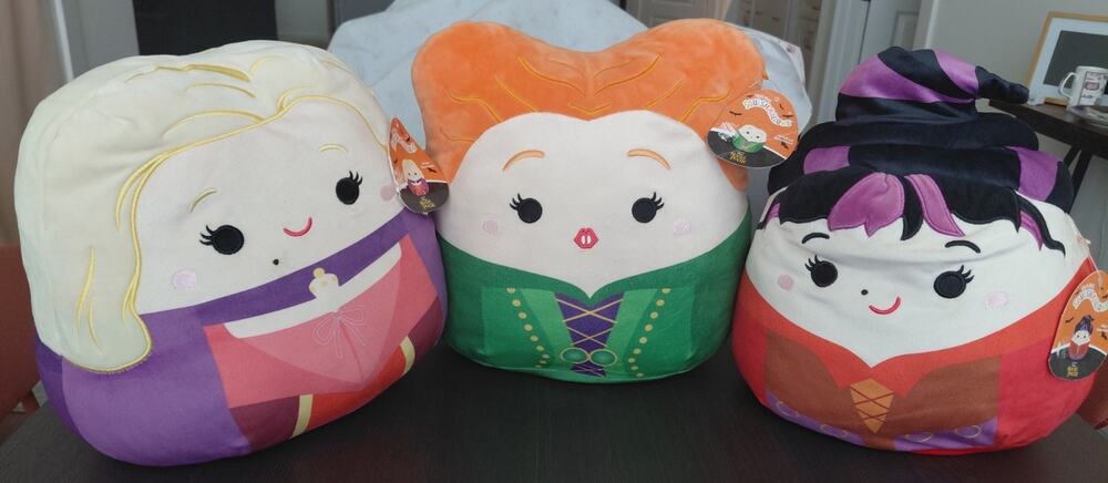 Hocus Pocus Sanderson Sisters Squishmallows 12” Full Set With Tags